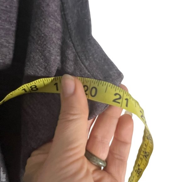 LOGO Lounge Purple Grey Sharkbite Button Up Sleeveless Top Medium - Picture 6 of 6